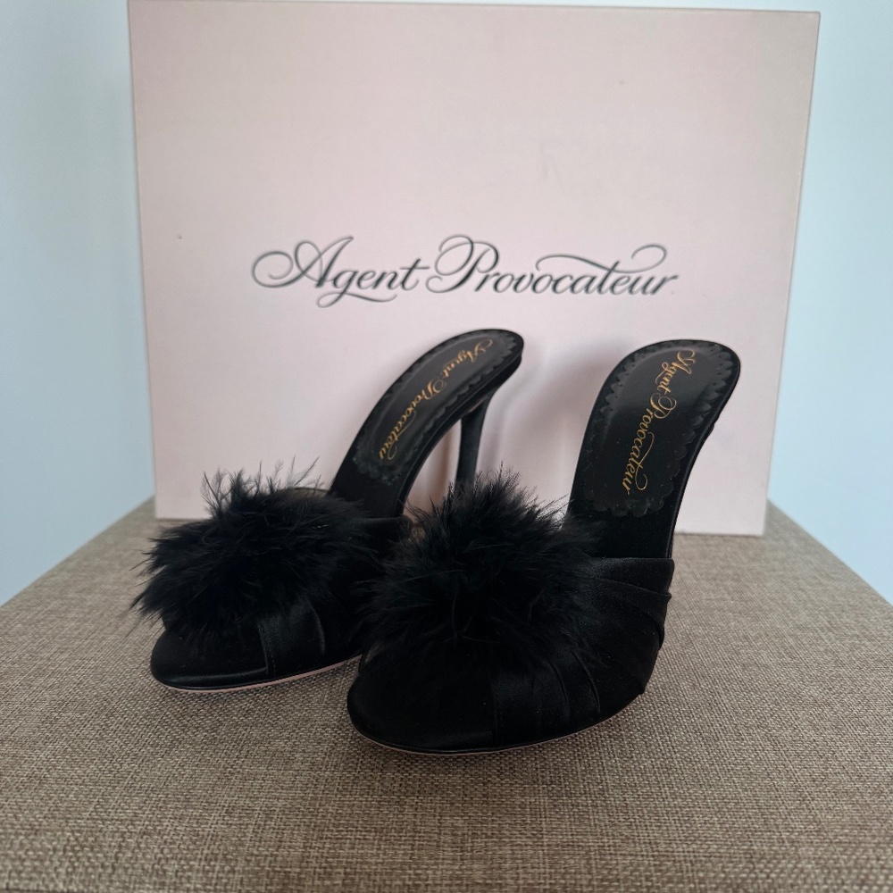 Agent Provocateur Black Mules - ELICE